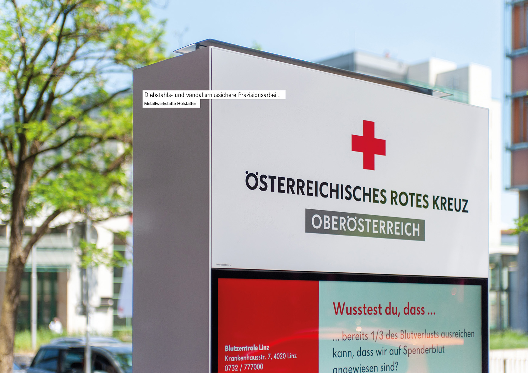 Diebstahls- und vandalismussichere Präzisionsarbeit. Metallwerkstätte Hofstätter